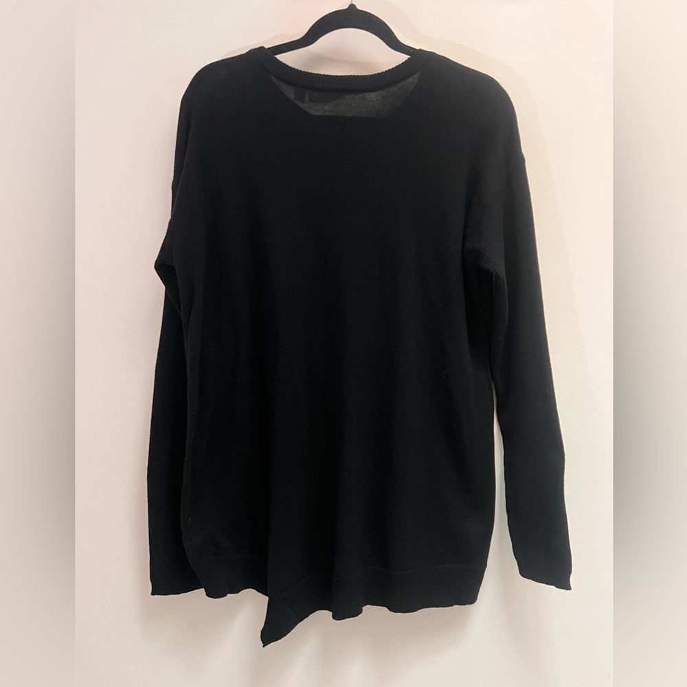 WILT Women’s Black Long Sleeve Oversized Crewneck Sweater - size Medium - Picture 8 of 12
